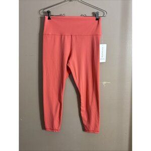 NWT $99 Athleta Regular Coral Petal Transcend 7/8 Tight Leggings #798638 Size L